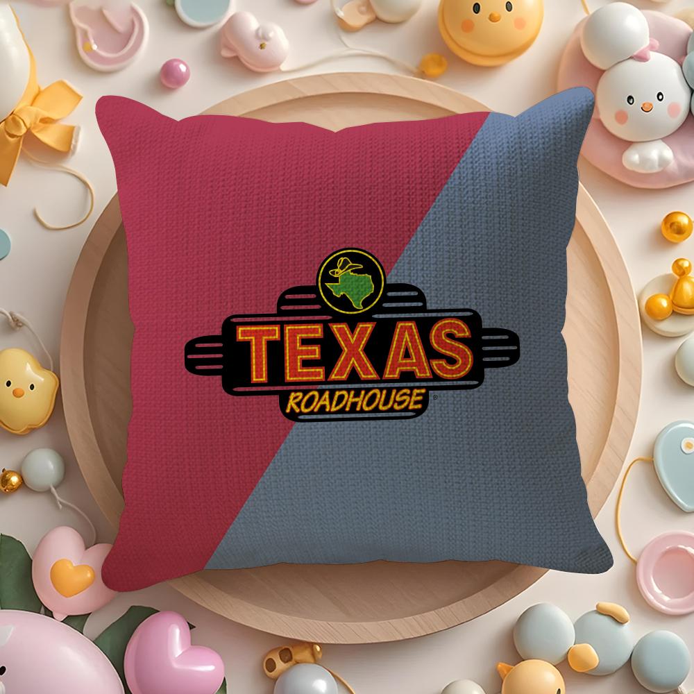 Road Trip Restaurant Travel Tips T-Texas Roadhouse Pillow Case Sofa Living Room Bedroom Headboard Backrest Cushion