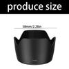 Professional Lens Hood LH-60T for RF 75-300/EF-S 55-250 II Lens 58mm Snap On Camera Lens Shade Cover