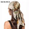 European American Bandana Cashew Print Square Scarf Multifunctional Headscarf Versatile Neck Shawl Fashion Women Hair Accessorie