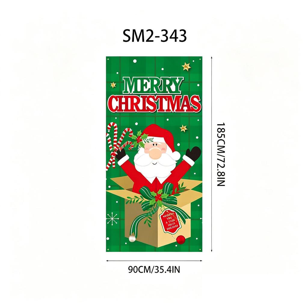 Santa Claus Christmas Hanging Cloth Background Decoration