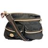 Logo Nylon Shoulder Bag Charcoal Nylon Mens Used