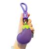 Cartoon Vegetable Keychain Carrot Car Keyring Fashion PU Leather Bag Pendant  Girl/Boy