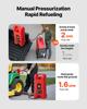 VEVOR Fuel Caddy, 15 Gallon, Portable Fuel Tank with Gravity & Hand Pump Modes, Fuel Tank Container with Wheels