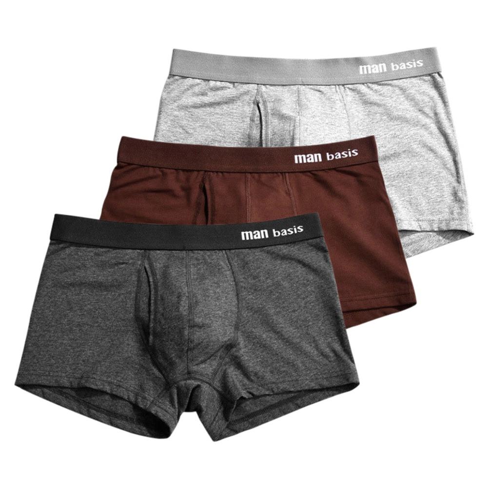 

Трусы-тройки мужские из чесаного хлопка, боксеры, свободные, средней посадки 2XL