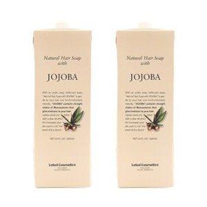 Set of 2 Lebel Natural Hair Soap with Jojoba, 1600ml Refill