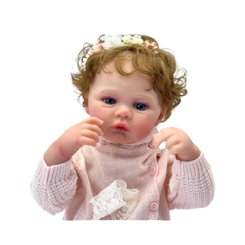 48cm Artificial Doll Toy Meadow Bloodline Visible 3D Skin Reborn Baby Doll Girl Gift for Children Toy