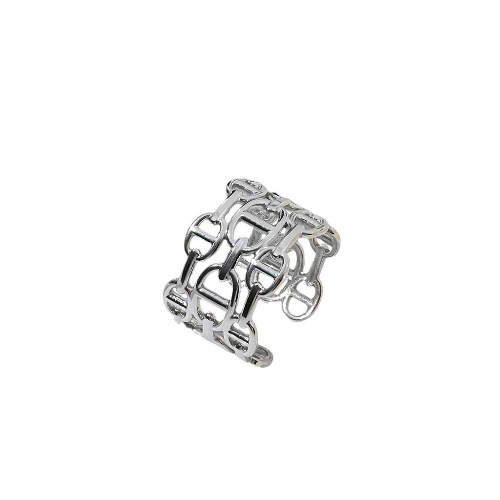 Overdreven En Modieuze Dames Open Eind Ring, Verstelbaar En Kleurecht, Een Trendy Item In Handjuwelen