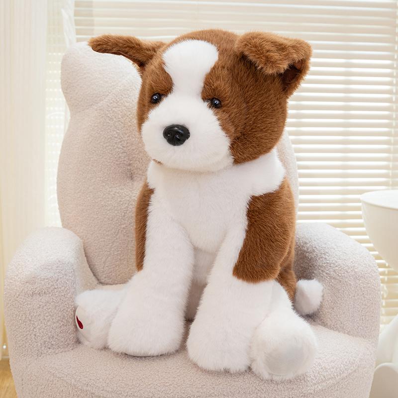

Cute Furry Lifelike Dog Plush Toy 30/40/55cm West Highlands Golden Retriever Husky Labrador Border Collie Doll Kid Gift 30cm