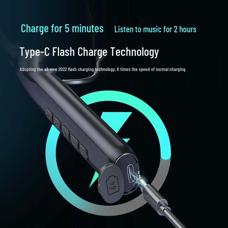 OKES A15 Wireless Neckband Bluetooth Earphones