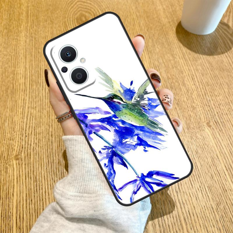 

Чехол Колибри и Цветы Для OPPO Reno 10 11 12 13 14 Pro 14F 13F 12F 11F 7 8 Lite Чехол OPPO Find X5 X8 X9 Pro OPPO Reno8 T 4G