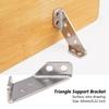 10/20/30Pcs Corner Braces Joint Stainless Steel Angle Code Corner Bracket Trapeziform Angle Code Shelf Support Fastener Brackets