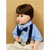 55CM Junge wiedergeborene Kleinkindpuppe mit ganzkörperweichem Silikon Raya Lebensechte Soft Touch Hochwertige Puppe mit geraden Beinen Geschenke für Kinder