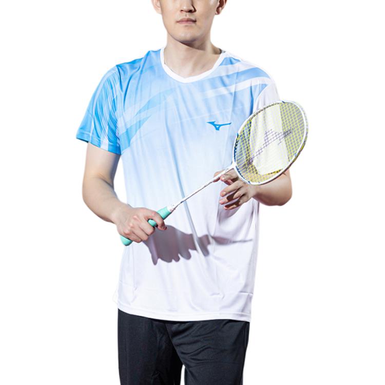 Mizuno T Shirts Unisex Crew Neck Moderate Straight Fit 73CA34Z1