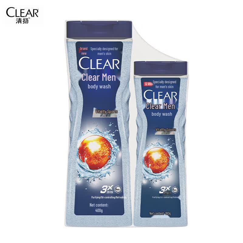 Clear Men s Active Sport Shower Gel Set