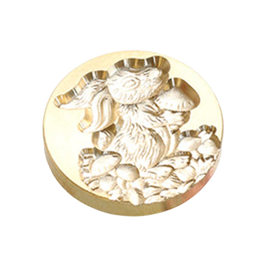Emboss Sealing Wax Stamp Head Brass Sealing Stamp Wax Seal Stamp Head Replacement for Envelope Sealing Greeting Cards
