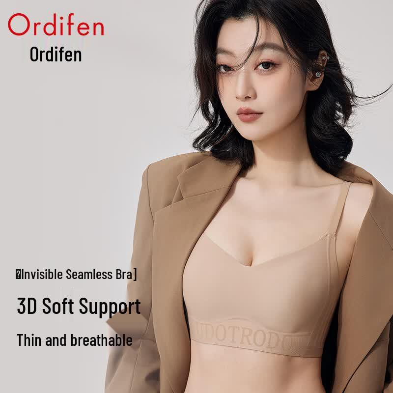 Odifen Invisible Seamless Cat Paw Cup Bra L