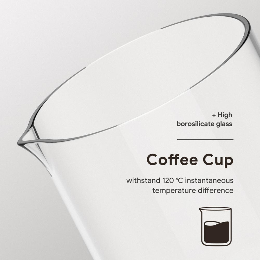 300 ml/10,15 oz Kaltbrühkaffeemaschine für die Tee- und Kaffeeextraktion, Borosilikatglas-Tropfer, vereist
