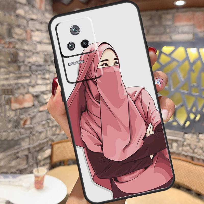 Muslim Arabic Hijab Girl Case For Xiaomi 14T Pro 13T 11T 12T 13 14 15 Ultra POCO X6 X7 Pro X3 X5 M6 F5 F6 Pro Cover
