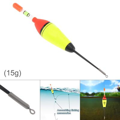 15g EVA Foam Fishing Bobber, Long Cast Drift Float, Bright Visibility Buoy, Portable Tackle for Sea and Freshwater Fishing