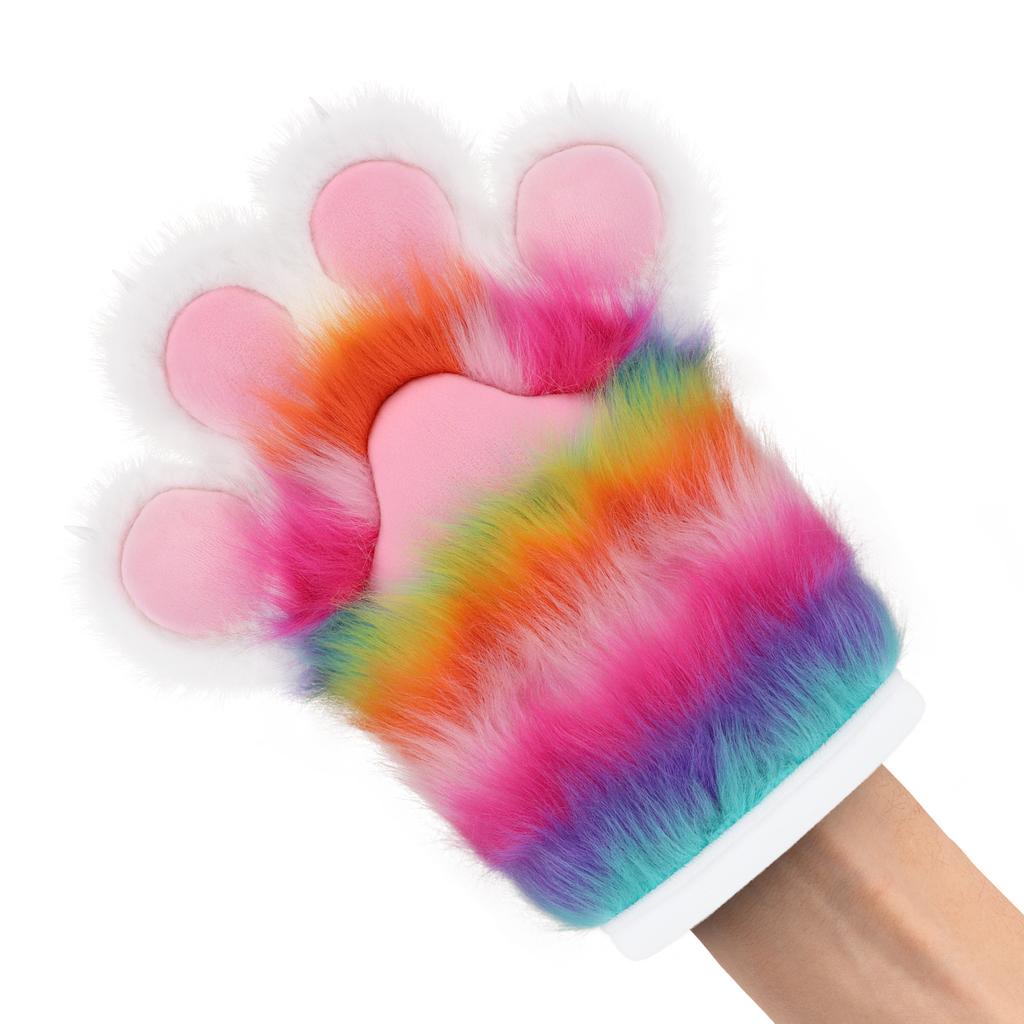 Plush Furry Fursuit Claws Fursuit Performance Cos Comic Show Props Glue Beast Claw Gloves Accessories