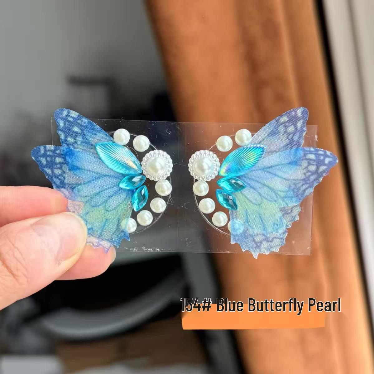 Ancient-Style Butterfly Eye Rhinestone Stickers for Stage Makeup