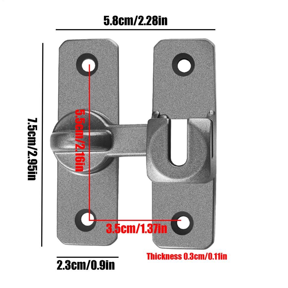 

Punch-free door latch 180 degree sliding door lock Fridge Door Catch Lock Kids Oven Cabinet Safety Lock For Baby Safety Lock серый