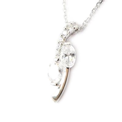 [I2937] - White 'Scarlett' Silver Necklace