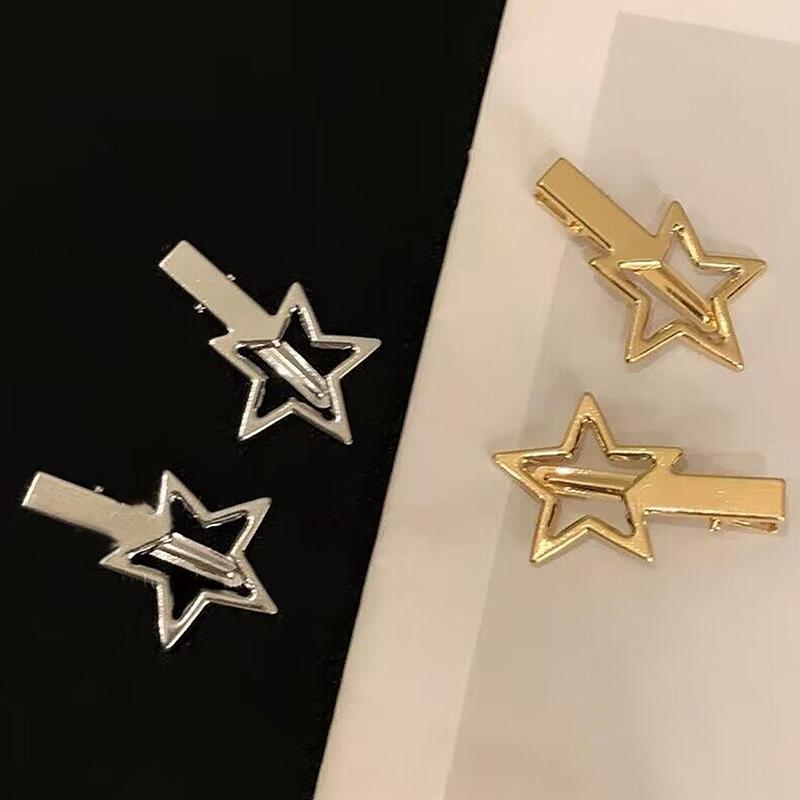 20 Pièces Pinces à Cheveux Fille Y2K Pince Bec de Canard en Métal Argenté Pinces à Cheveux pour Femmes Frange Latérale Dames Barrettes Accessoires pour Cheveux