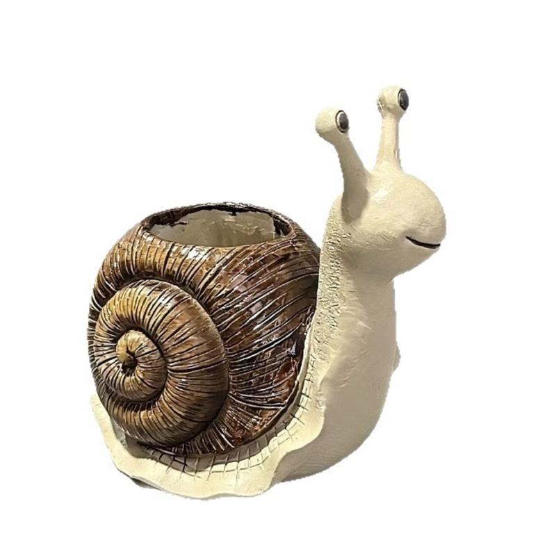 Cartoon Succulents Pots Snail Shape Succulents Planter Container Animal Planter Plant Pots Snail Flower Pot for Home Dec