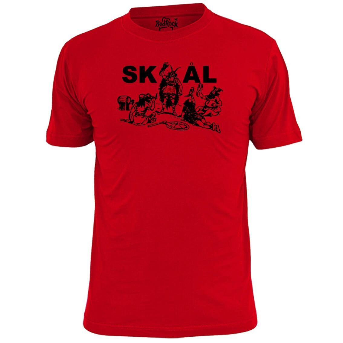 Mens Skol Vikings T shirt Norse Valhalla Scandinavia S