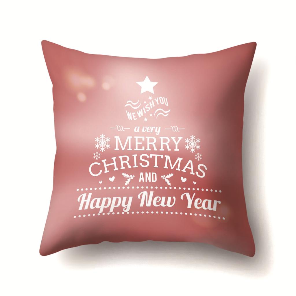 Christmas Series Polyester Pillows Santa Multi-platform Christmas Elk Pillow Cover