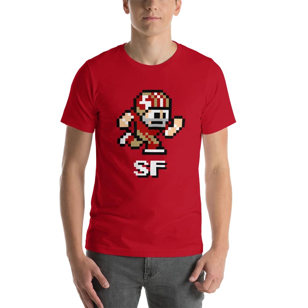 

San Francisco 49ers NES Football Player 8-bit Tecmo Super Bowl Nintendo T-Shirt 4XL