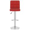 Bar Stool Wine Red Faux Leather