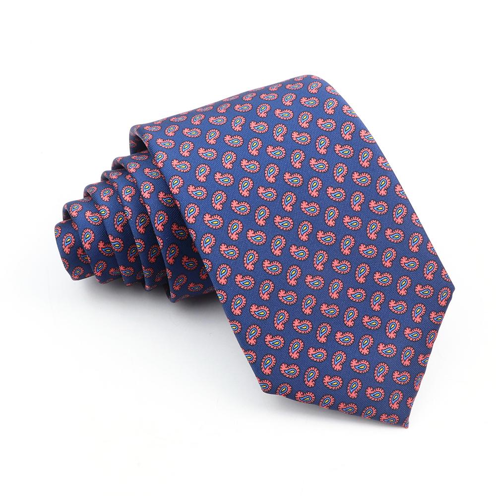 Supermjuka bohemiska sidenpolyesterslipsar för män Nyhet Design Bröllopskontor Företag Gravata tryckt slipspresent