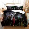 Cool Spooky The Freak Circus Printed Bedding Kit 3PCS Duvet Cover & 2 Pillow Covers Breathable Soft Bed Linens Room Ornament