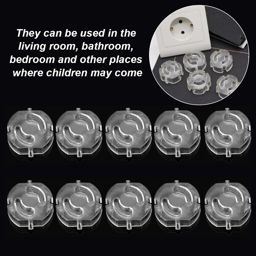 Children Safety Electrical Outlet Cover For EU Plugs Power Socket Guard Baby Protection Anti Electric Shock Rotate