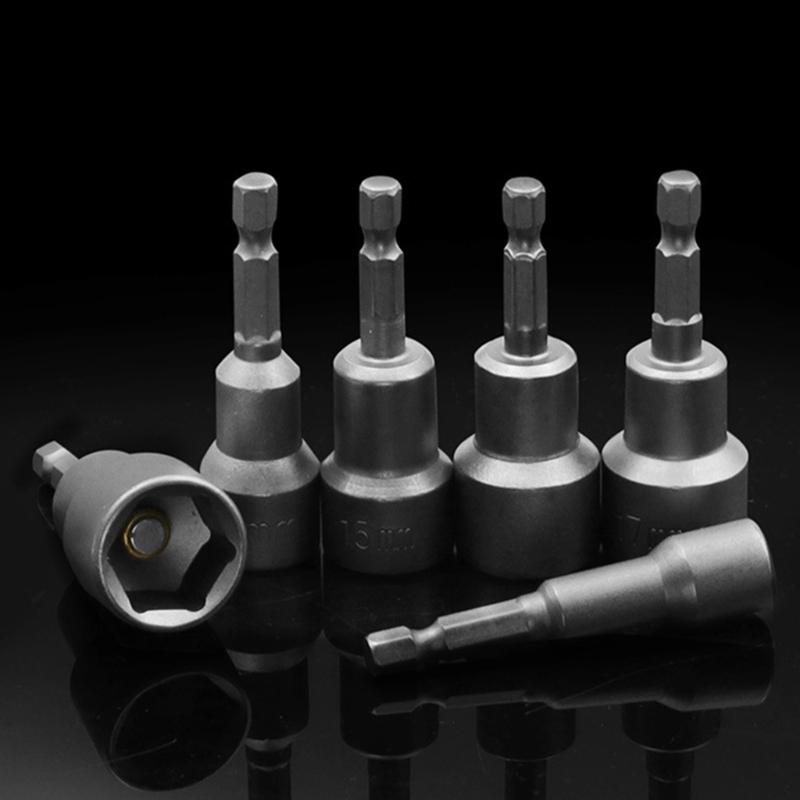 Impact Socket Magnetic Nut Screwdriver Hex Key Set Drill Bit Adapter Suitable For Power Drills Driver Maintenance 14pcs