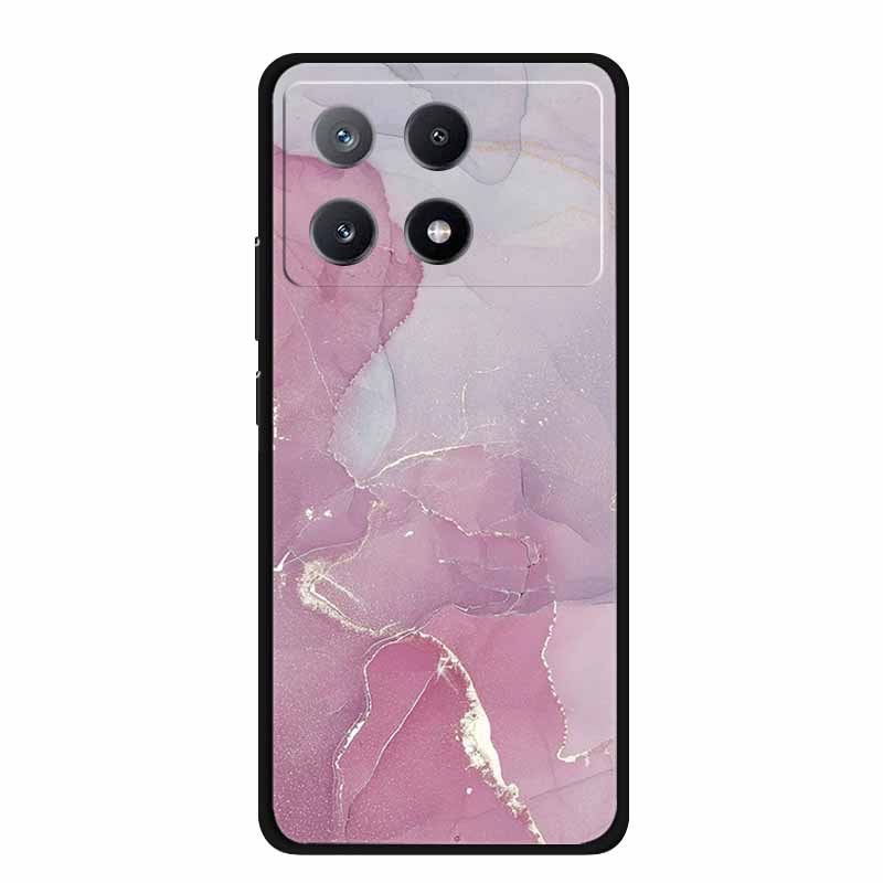 Marble Pattern Phone Case for Poco X6 Pro Clear Edge Cover Funda for Xiaomi Poco X 6 Pro Soft Transparent Coque Color Back Shell