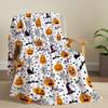 1PC Halloween Throw Blanket Cute Ghost reading Pumpkin Skull Thin Blanket Gifts for Couch Bed Car Home Camping all season use