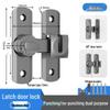 No-Drill Surface-Mounted Anti-Theft Sliding Door Latch for Bathrooms and Hotel Rooms