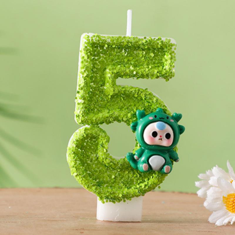Creative Sequined Number and Letter Cake Decoration