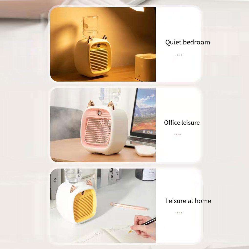 3 Modes Adjustable USB Mini Fan Hiking Camping Summer Rechargeable Natural Wind Cooling Fans Cooler Outdoor Equipment