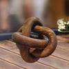 3 Link Chain Decor Coffee Table Minimalist Boho Geometric Decorative Knot for Bedroom