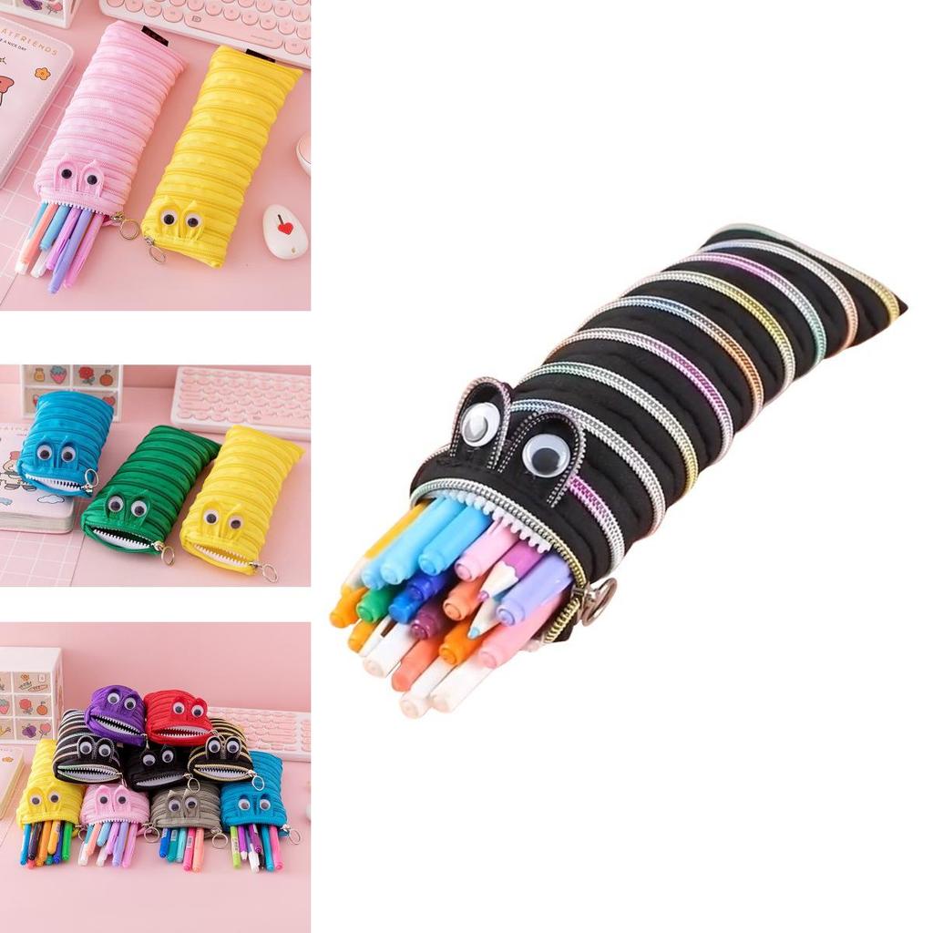 Entzückendes Canvas Reißverschluss Federmäppchen Für Kinder Niedliche Kreative Koreanischer Stil Schreibwaren Tasche