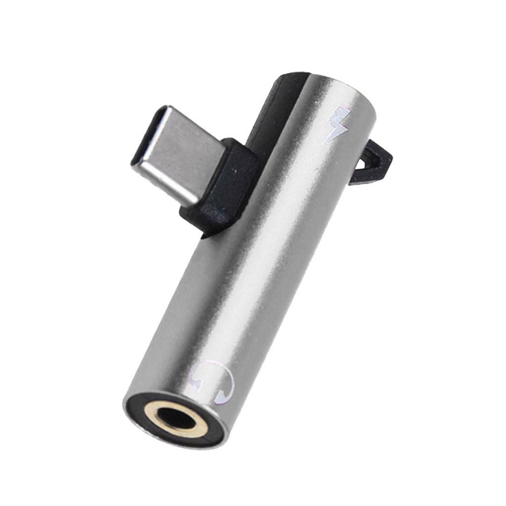 Ramidos Adapter Charge and Headphone 2 In 1 Type-C To 3.5mm Head Aux Audio USB C Cable