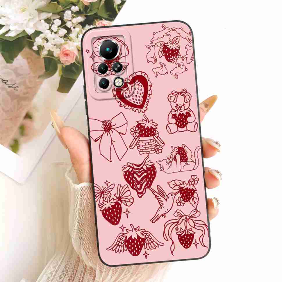 Phone Case For Infinix Note 11 Pro X697 Butterfly Shockproof Case For Infinix Note11 Note 11 Pro Soft Silicone Back Cover 6.95"