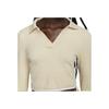 Nike FW22 Solid Color Polo Sweater With Collar Women Tops Off-White DN3221-219