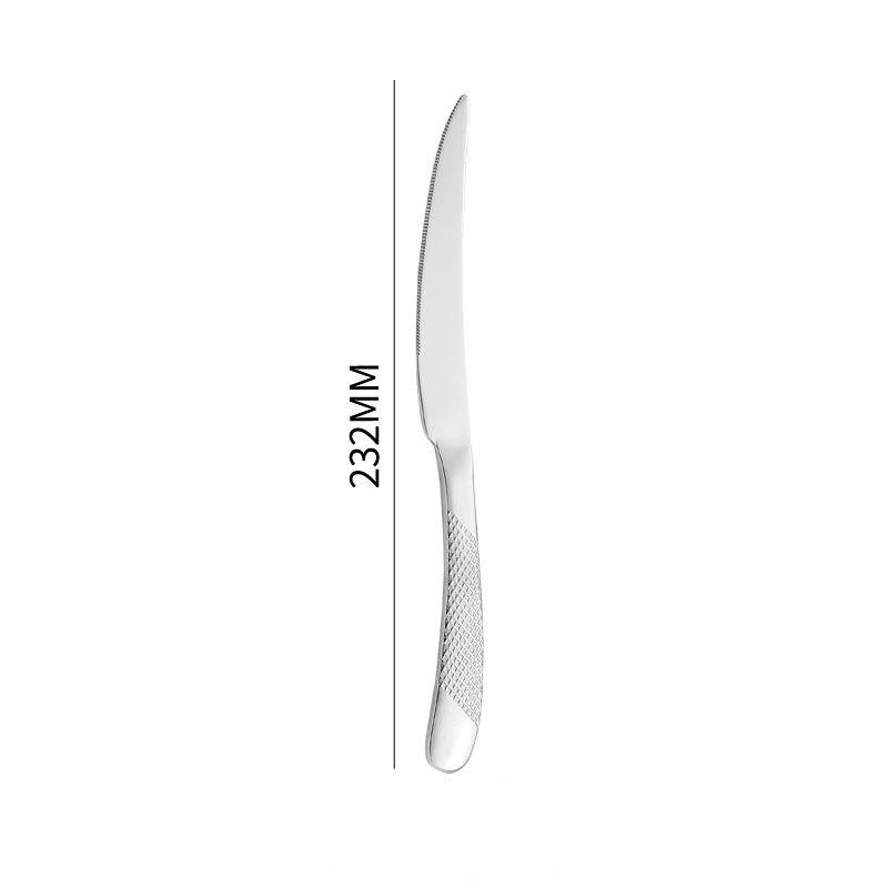 Star Diamond Series Stainless Steel Tableware Hotel Steak Knife Fruit Salad Fork Dessert Spoon