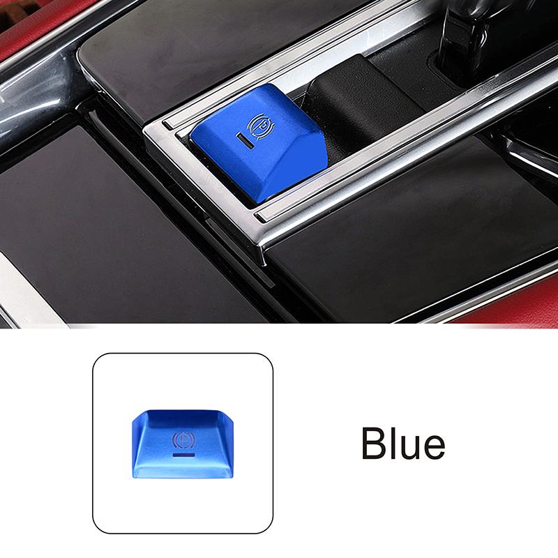 

Car Handbrake Parking P Button Sequins Decoration Cover Trim For Porsche Cayenne Panamera 2018- Interior Accessories синій