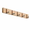 Wall Mounted Clothes Hat Hanger Space Saving Coat Hook Rack Bamboo Coat Rack  Bedroom Organization